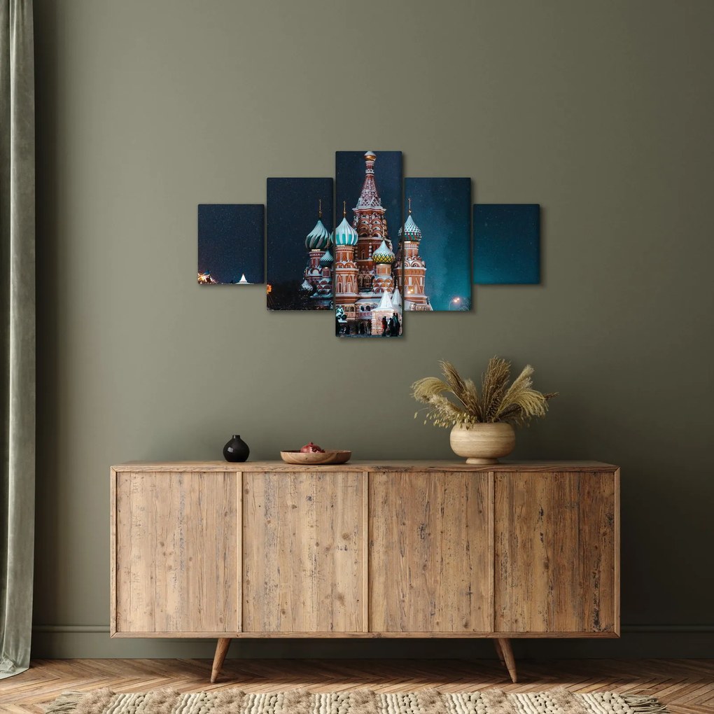 Obraz budowy w Rosji (125x70 cm)