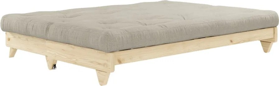 Sofa rozkładana z lnianym pokryciem Karup Design Fresh Natural/Linen