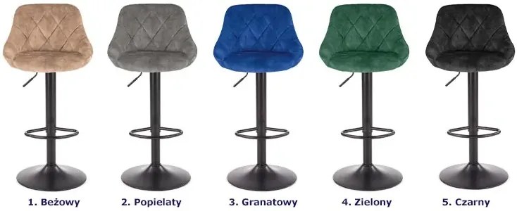 Granatowy welwetowy skandynawski hoker - Atazia