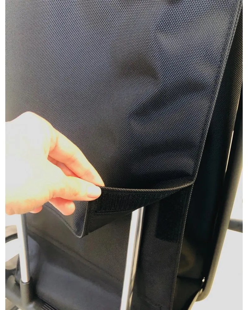 Torba na zakupy na kółkach 53 l Com Tweed Polar Black Tube – Rolser