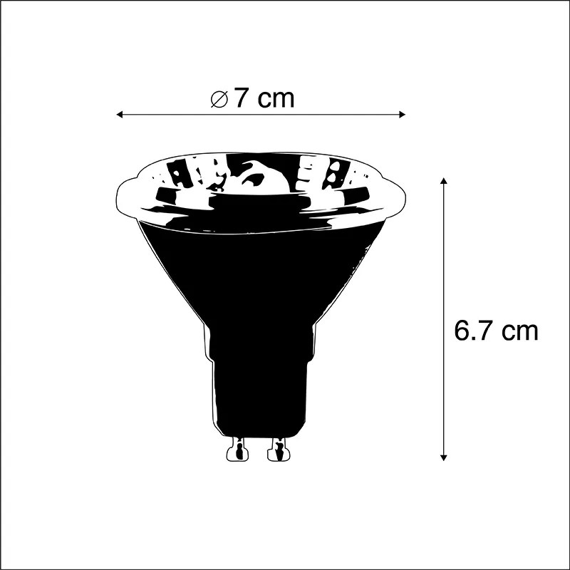 Zestaw 5 żarówek LED GU10 AR70 6W 380lm 3000K