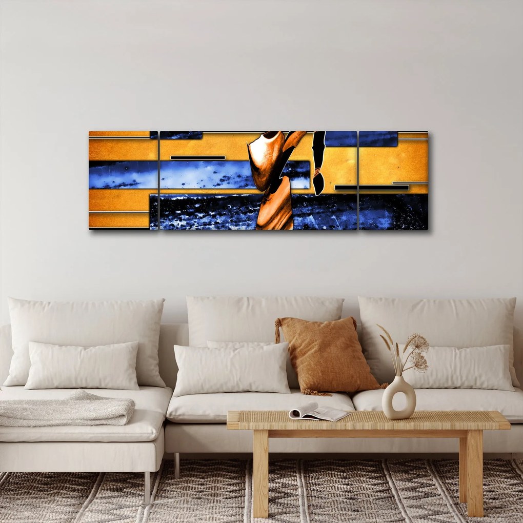 Obraz obrazu abstrakcyjnego (170x50 cm)