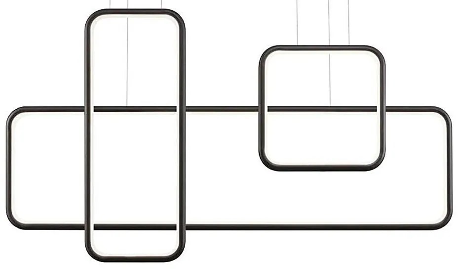 Redo 01-2100 - LED ściemnialny żyrandol na lince THAI LED/86W/230V czarny