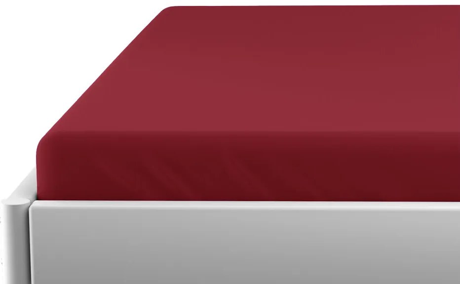 Jersey psześcieradło dziecięce wiśniowe 70 x 140 cm