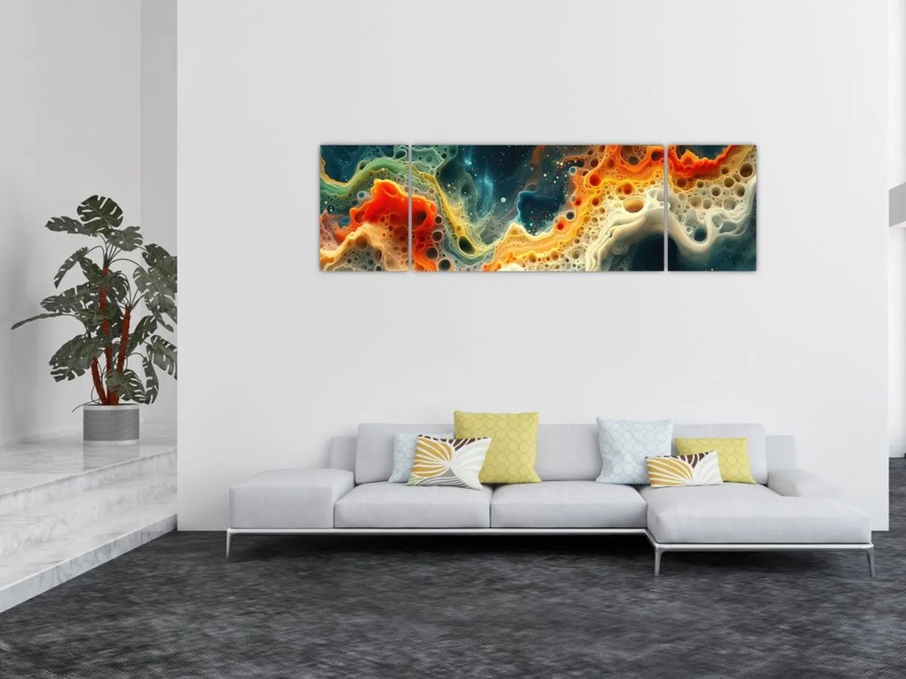 Obraz - Nowoczesna abstrakcja (170x50 cm)