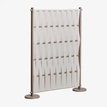 Parawan Ogrodowy Z Aluminium I Liny Tunas Kremowa & 105 X 150 Cm - Sklum