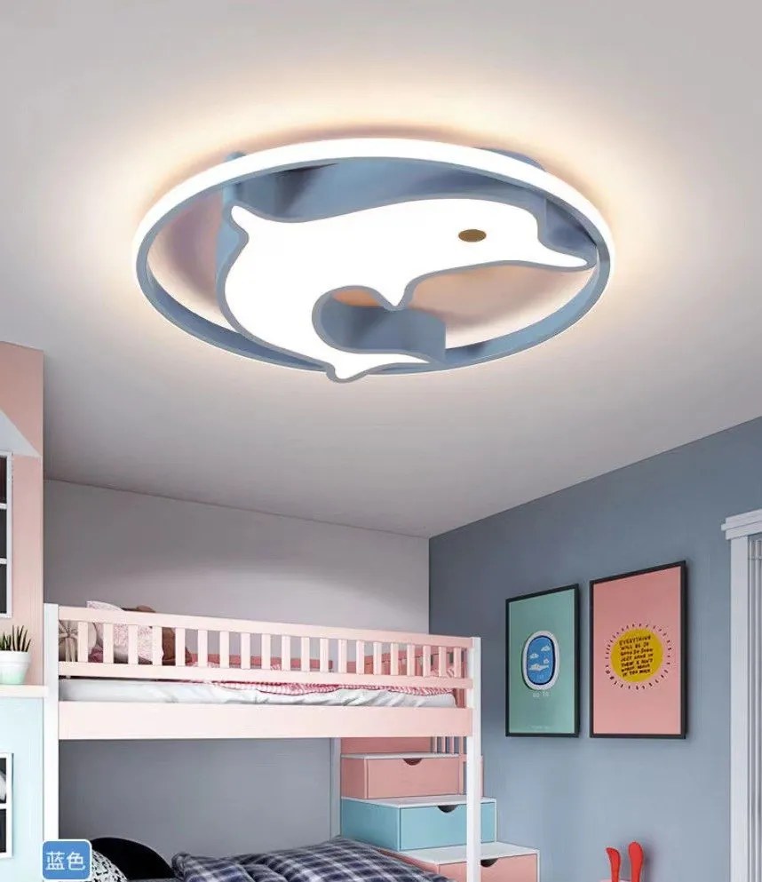 Plafon lampa LED sufitowa AT90-DELFIN BLUE