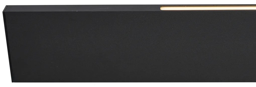 Nowoczesna lampa wisząca czarna z wbudowanymi diodami LED z 3-stopniową regulacją jasności Easylift - Straight