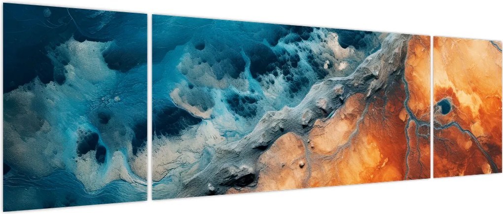 Obraz - Woda i ogień (170x50 cm)