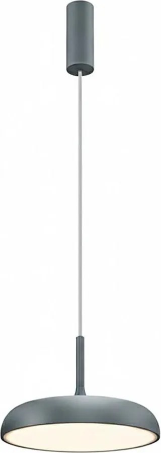 Maytoni MOD189PL-L12GR3K1 - Lampa wisząca na lince GERHARD LED/19W/230V śr. 30 cm szara