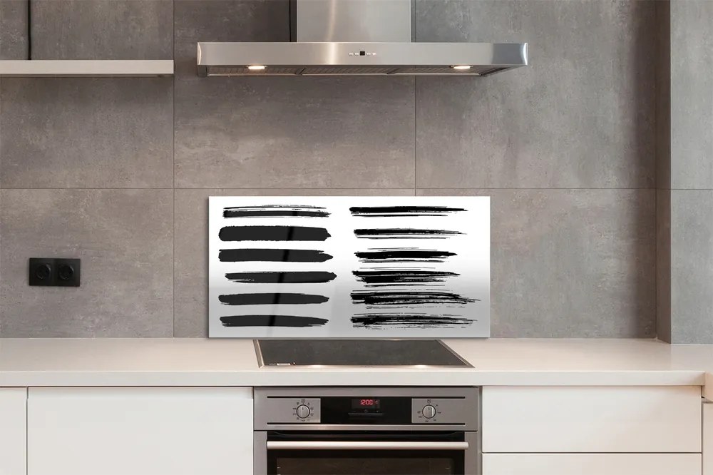 Panel Szklany Artystyczne Pociągnięcia Pędzlem