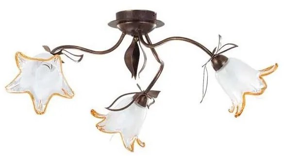 Lampa sufitowa BRAGA 3xE27/15W/230V brąz