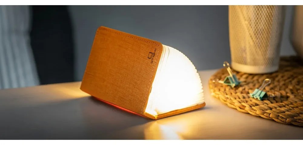Pomarańczowa dekoracja świetlna na USB Booklight – Gingko