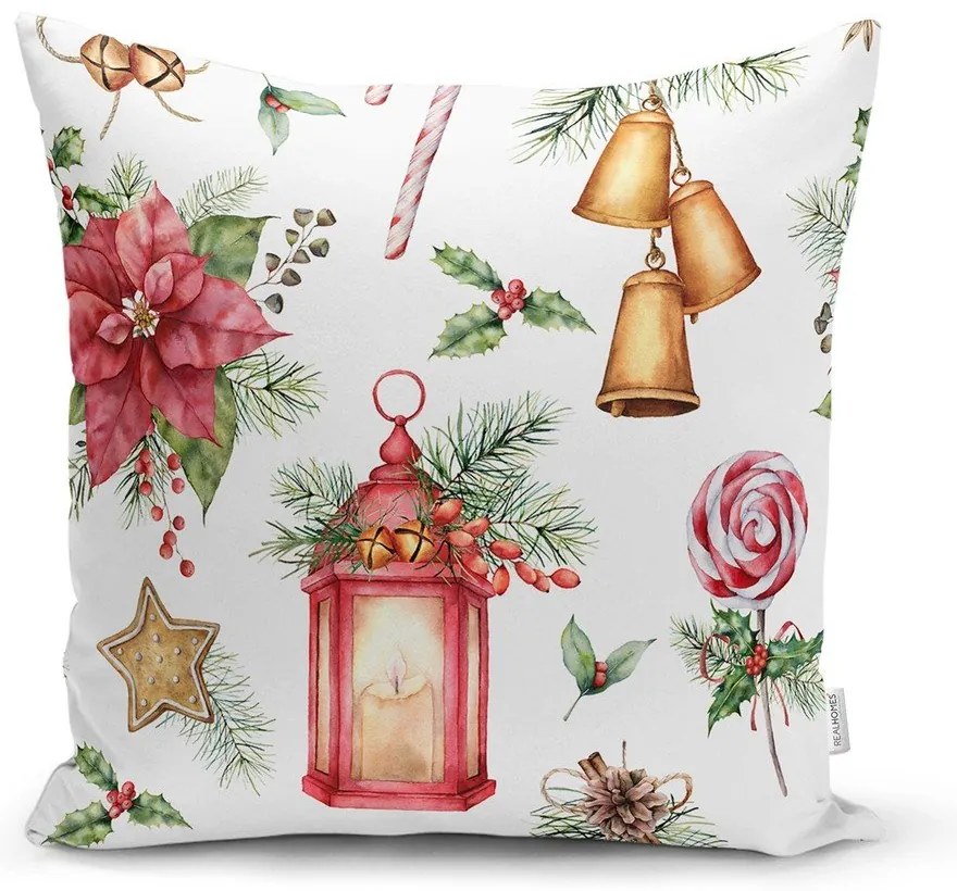 Poszewka na poduszkę ze świątecznym motywem 43x43 cm Lantern – Mila Home