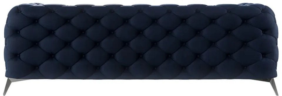 Ciemnoniebieska aksamitna sofa 225 cm Chelsea – Ropez