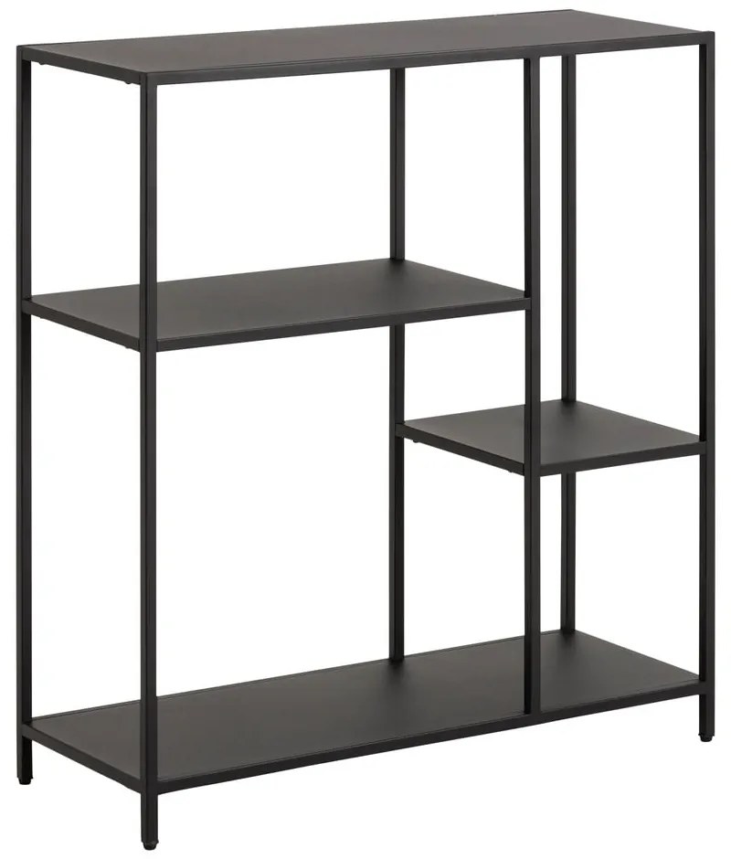 Czarny metalowy regał 80x86 cm Newcastle – Actona