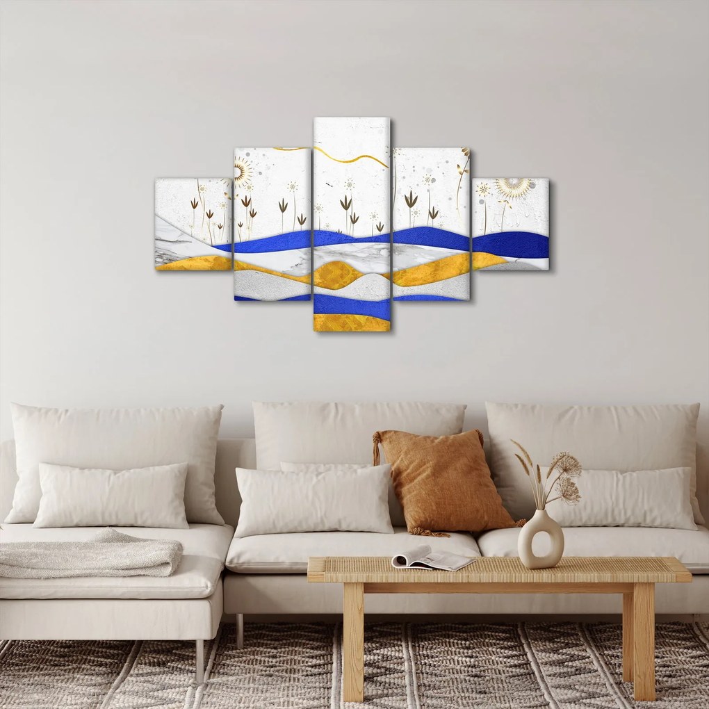 Obraz - Złote Góry (125x70 cm)
