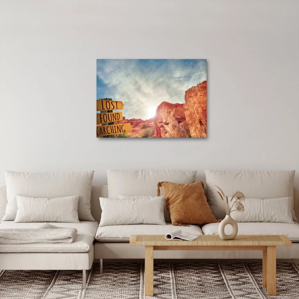 Obraz wskaźnika z napisem (70x50 cm)