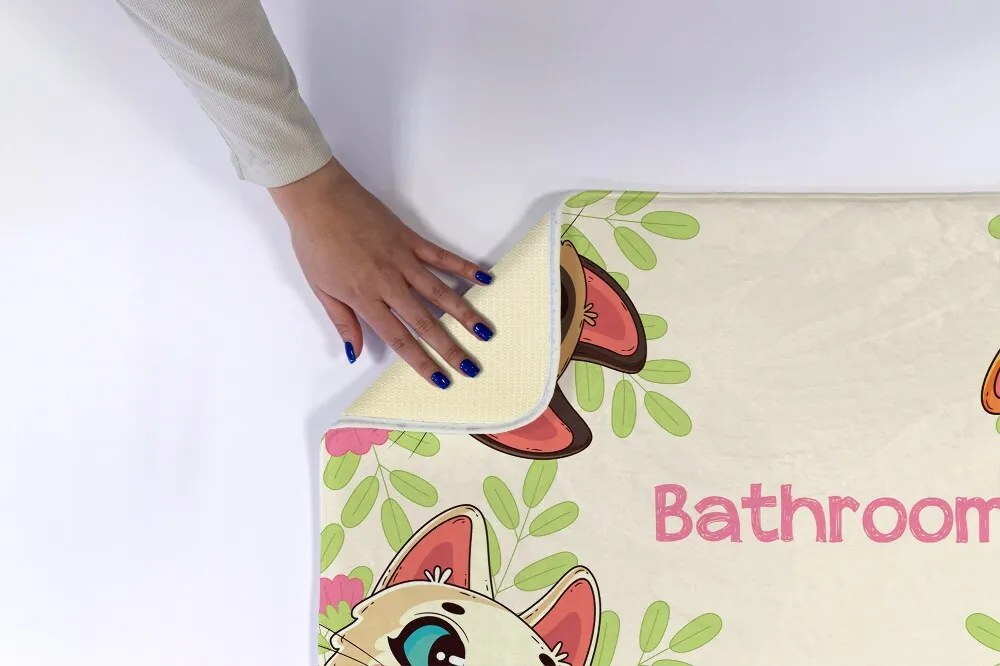 Dywanik antypoślizgowy do łazienki Dywanik antypoślizgowy do łazienki koty Kotki