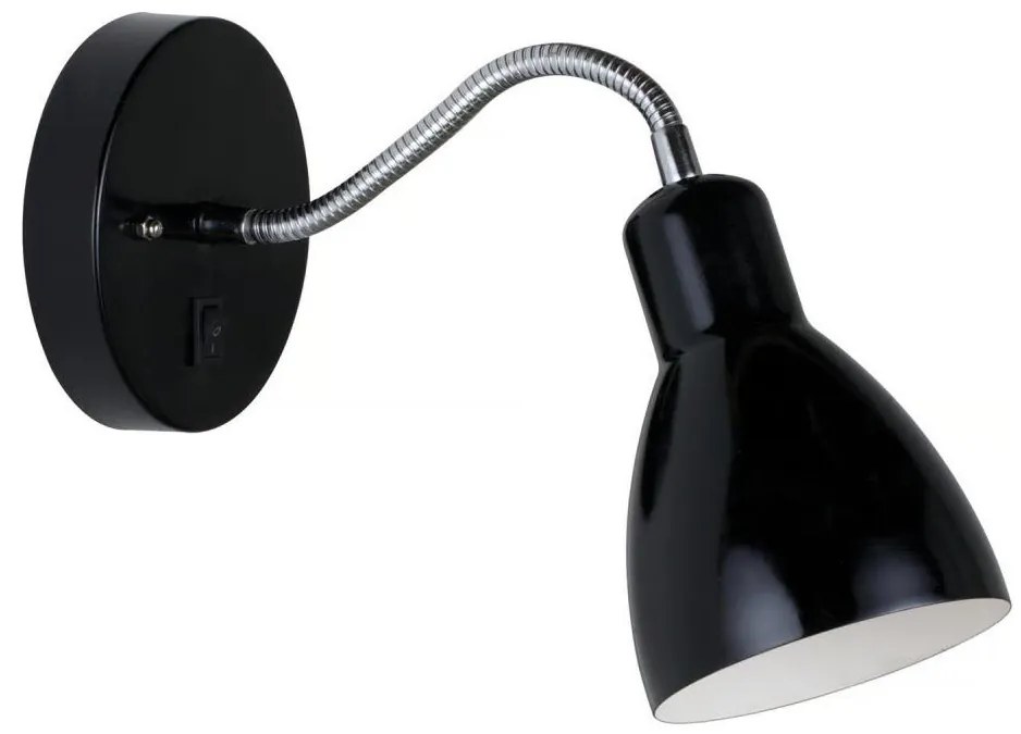 Nordlux - Lampa ścienna CYCLONE 1xE14/15W/230V czarna