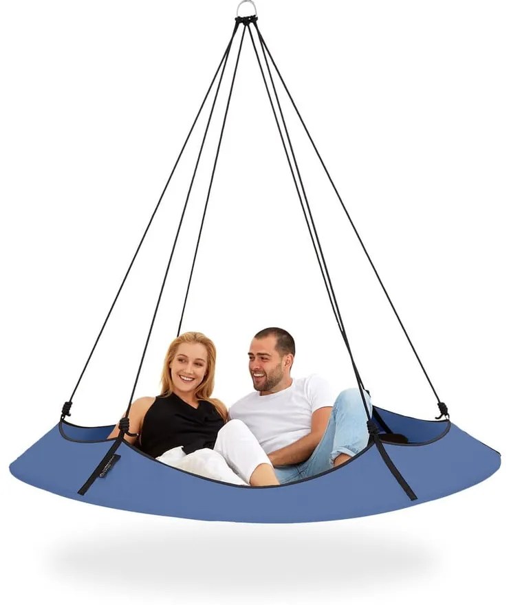 Niebieska huśtawka ogrodowa – Hangout Pod