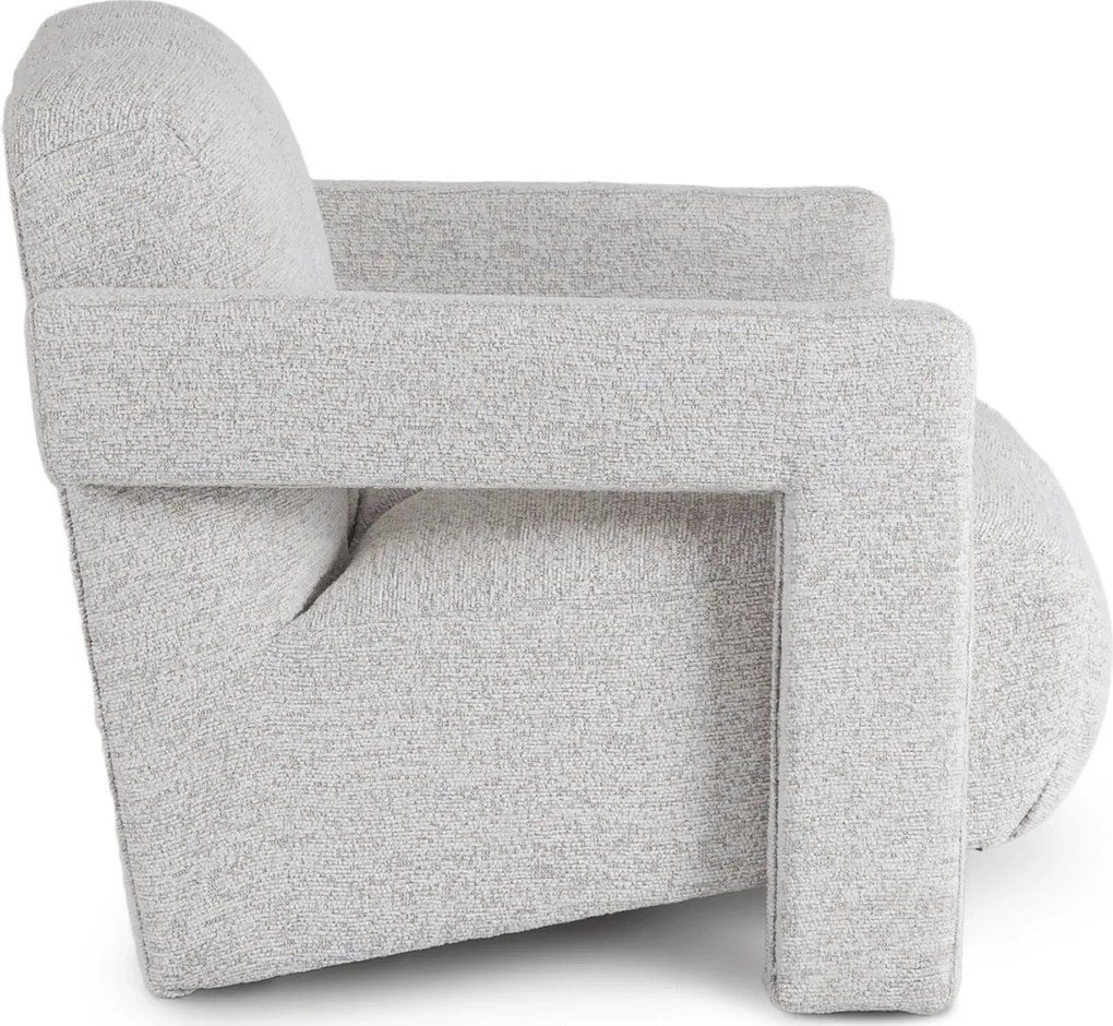 Szary fotel nowoczesny do salonu T7-K89