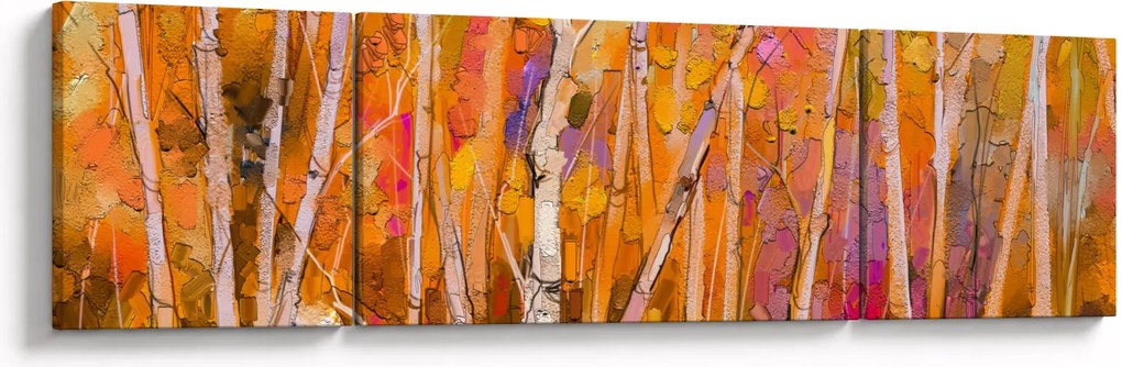 Obraz - Jesienny las (170x50 cm)