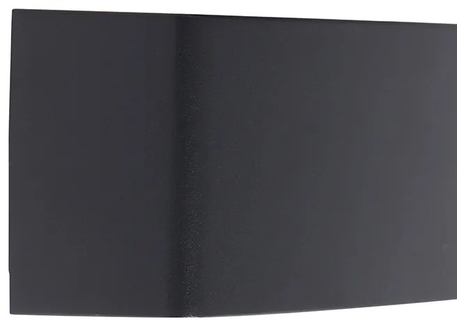 Nowoczesna lampa ścienna zewnętrzna grafitowa 14,3 cm IP44 - Latina