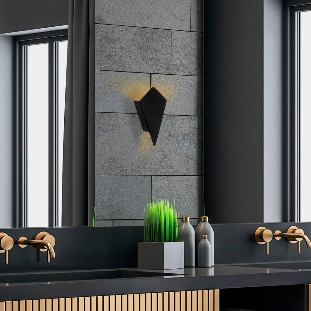 Czarny kinkiet Cut – Opviq lights