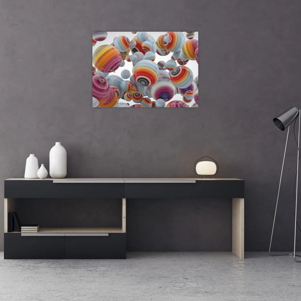 Obraz malowanych kulek (70x50 cm)