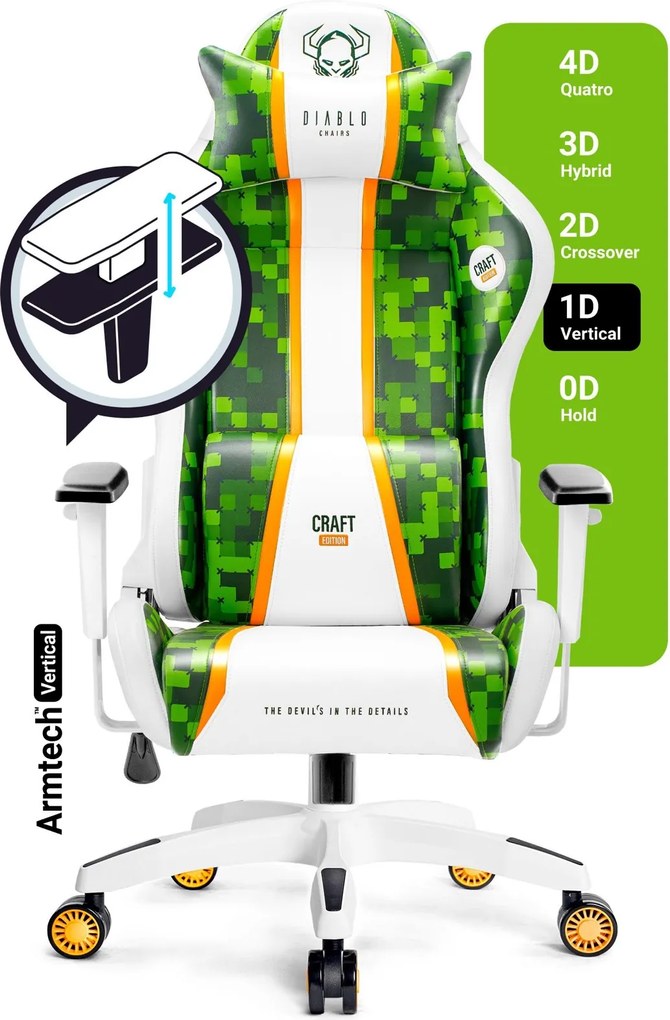 Fotel gamingowy Diablo X-One 2.0 King Size Craft Edition