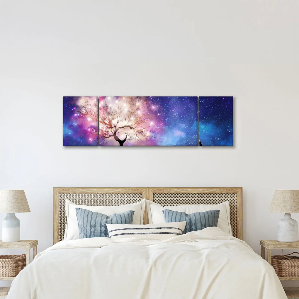 Obraz - Kosmiczne drzewo (170x50 cm)