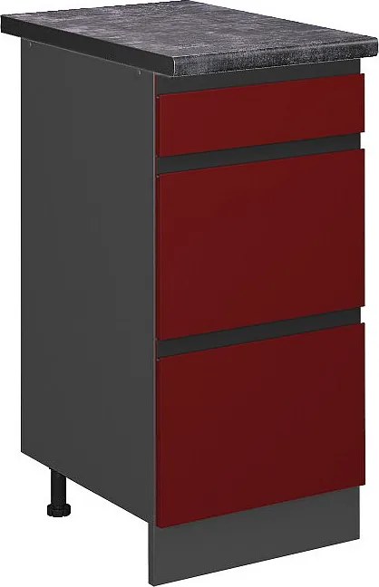 Szafka dolna do kuchni czerwony 40x60x81.6 r-line