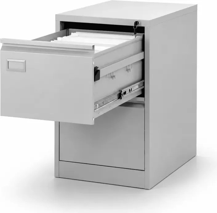 Metalowa szafka aktowa z 2 szufladami