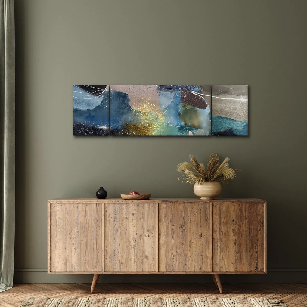 Obraz - Akwarelowa abstrakcja (170x50 cm)