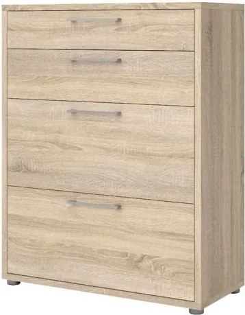 Niski regał biurowy Prima dąb sonoma