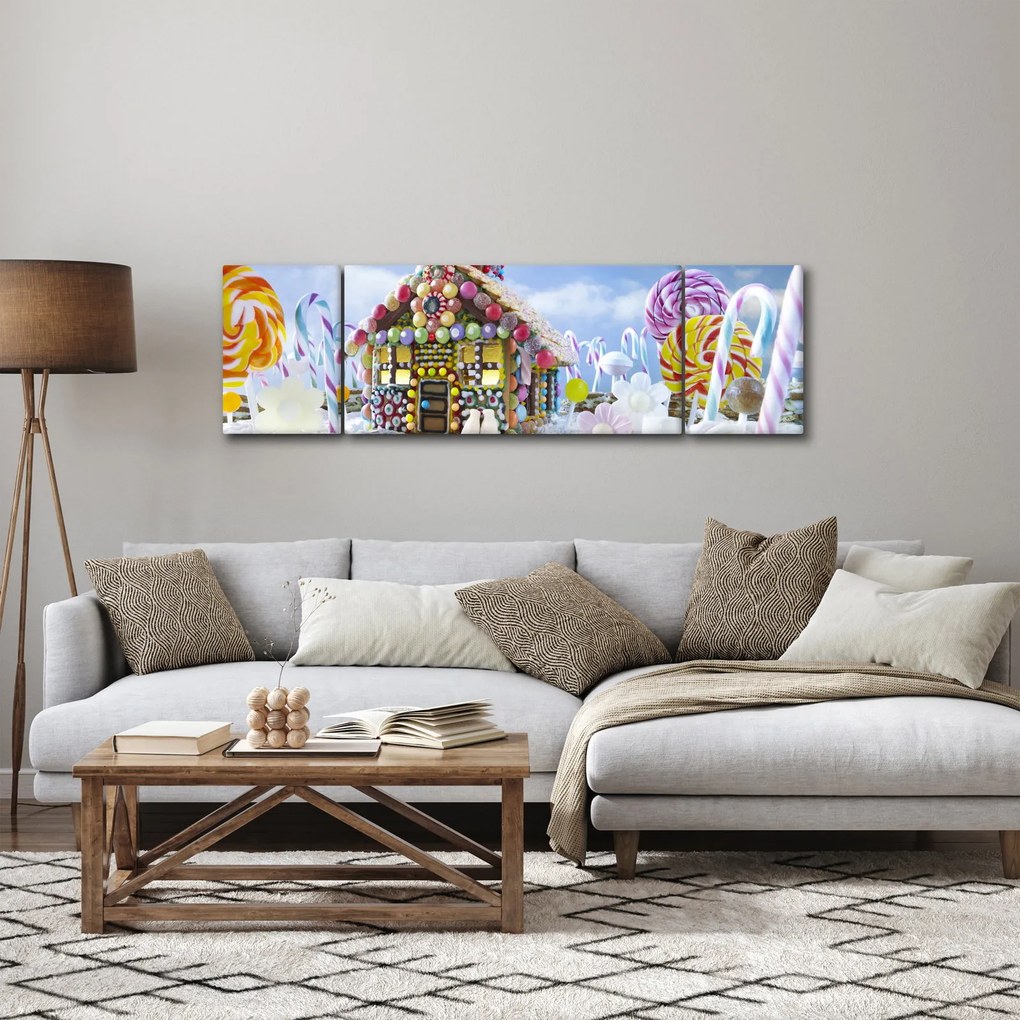 Obraz - Chatka z piernika (170x50 cm)