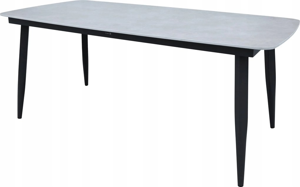 Stół ogrodowy aluminiowy 180x90 cm ze spiekiem kamiennym - solidny i trwały