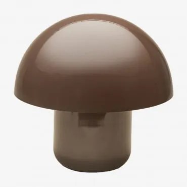 Lampa Stołowa ↑30 Cm Z Żelaza Zyora Brązowy Coffee - Sklum