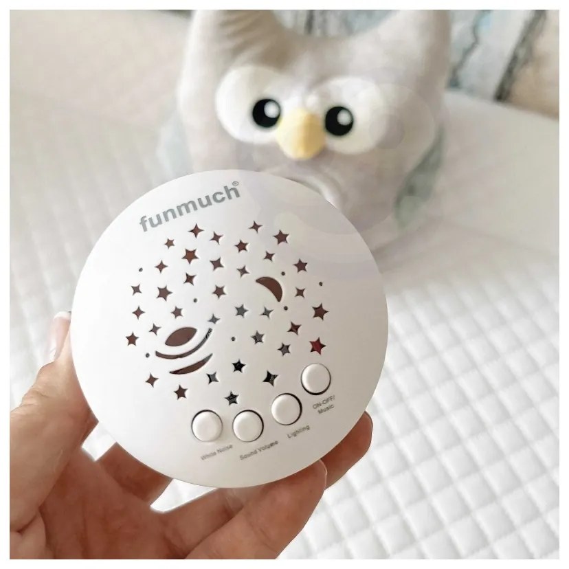 Woopie baby przytulanka usypiacz projektor 2w1 sówka - 10 kołysanek