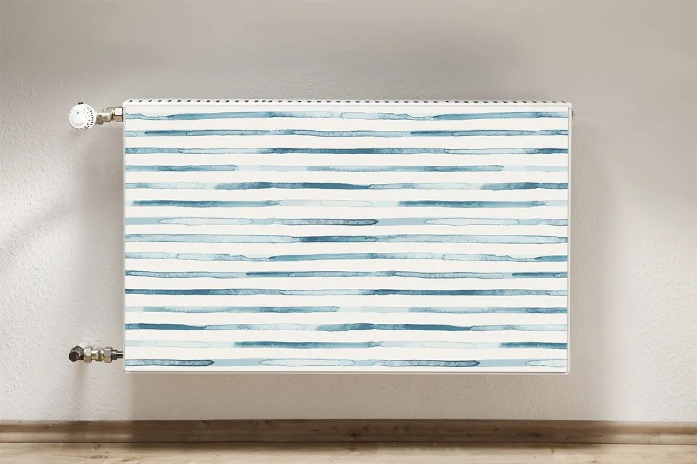 Magnes dekoracjny na kaloryfer Niebieskie linie