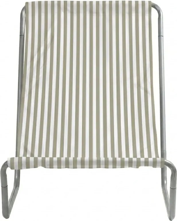 Składane leżak plażowy SAND STRIPES, zielony