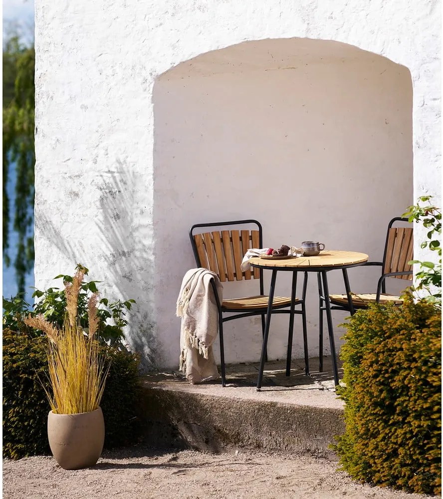 Okrągły stół ogrodowy z litego drewna tekowego ø 70 cm Cleveland – House Nordic