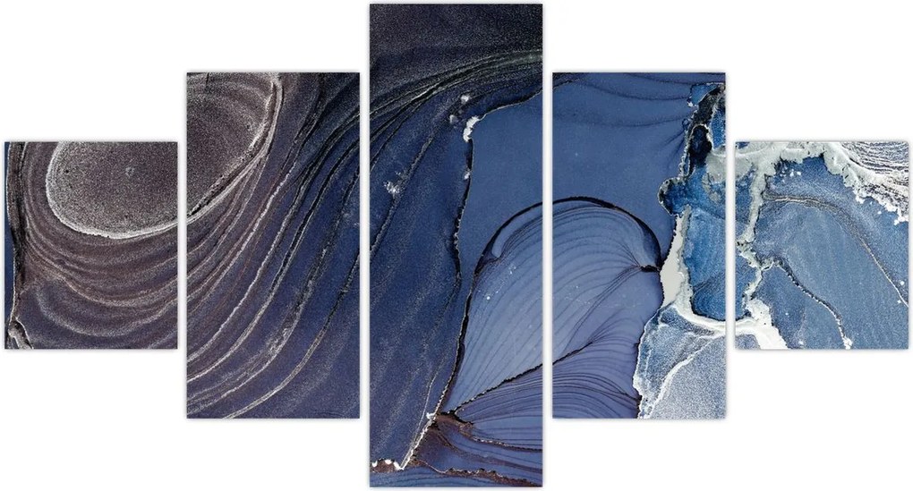 Obraz - Atrament marmurkowy (125x70 cm)