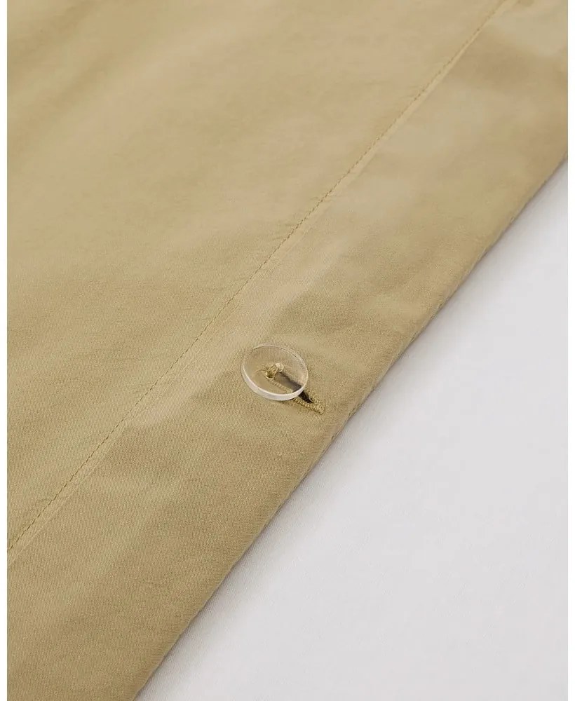 Żółtozielona pościel dwuosobowa z perkalu bawełnianego 260x240 cm Sifinia – Kave Home