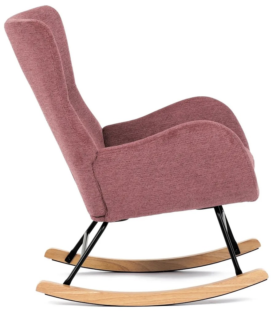 Fotel bujany PINK2, różowy