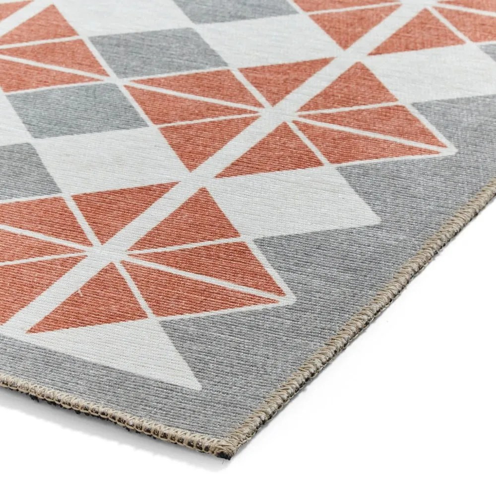 Pomarańczowo-szary chodnik odpowiedni do prania 61x170 cm Victoria Orange – Think Rugs