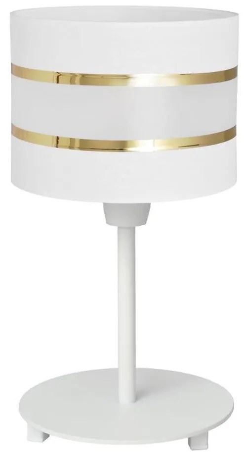 Lampa stołowa HELEN 1xE27/15W/230V biały/złoty