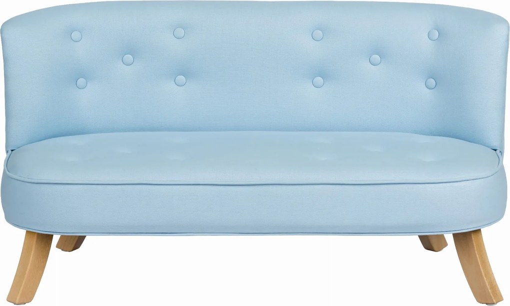 Nierozkładana sofa dziecięca Somebunny len