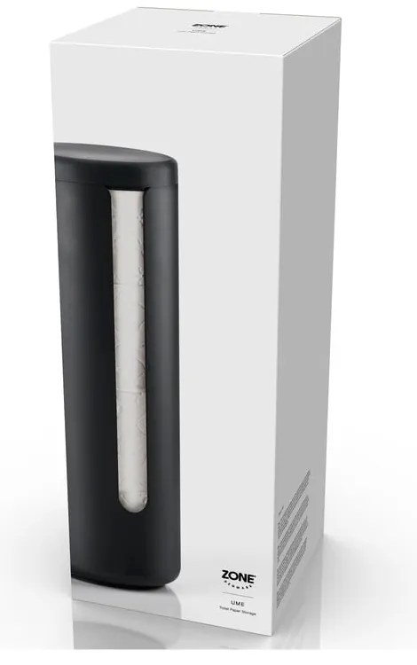Czarny metalowy stojak na papier toaletowy Ume – Zone